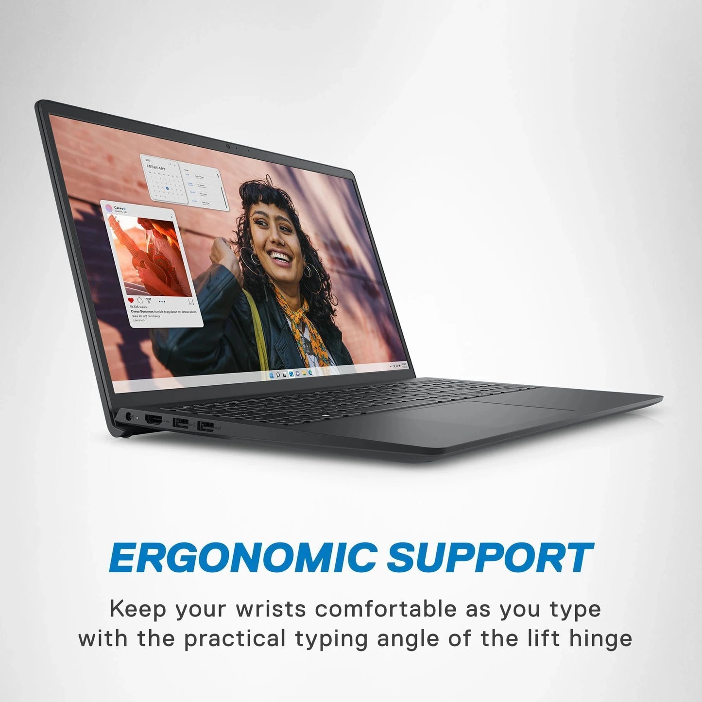 Dell DC 15250 Thin & Light Laptop, 13th Gen Intel Core i5-1334U Processor, 8GB, 512GB SSD, 15.6" (39.62cm) FHD Display, Standard Keyboard, Win 11+MSO'24  Carbon Black, 1.62kg