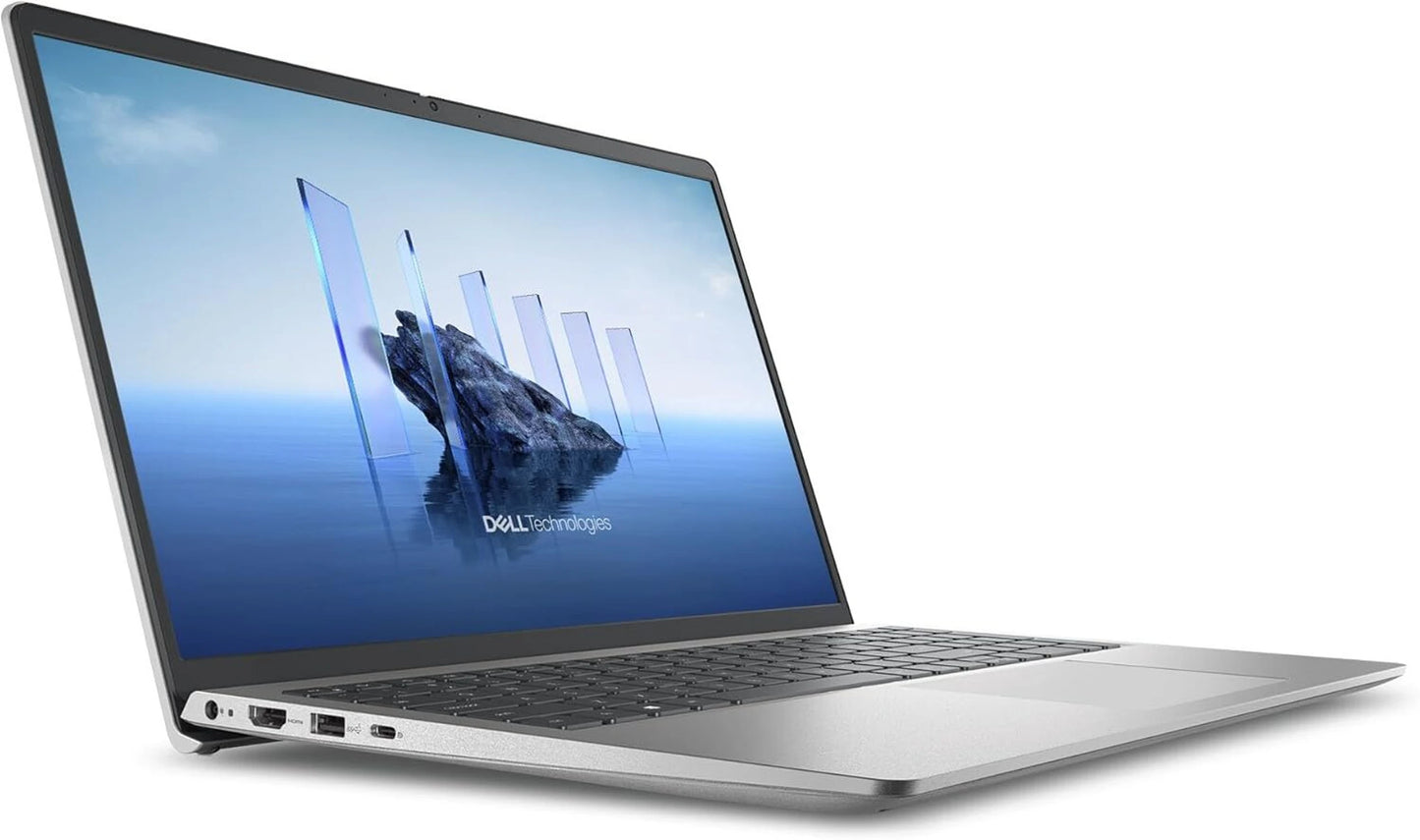 Dell 15 Laptop, 14th Gen Intel Core 3 100U Processor, 8GB, 512GB, Intel UHD Graphics Graphics, 15.6" FHD 120Hz IPS 250 nit Display, 12 Months Mcafee, Win 11 + Office H&S 2024, Platinum Silver, 1.63kg